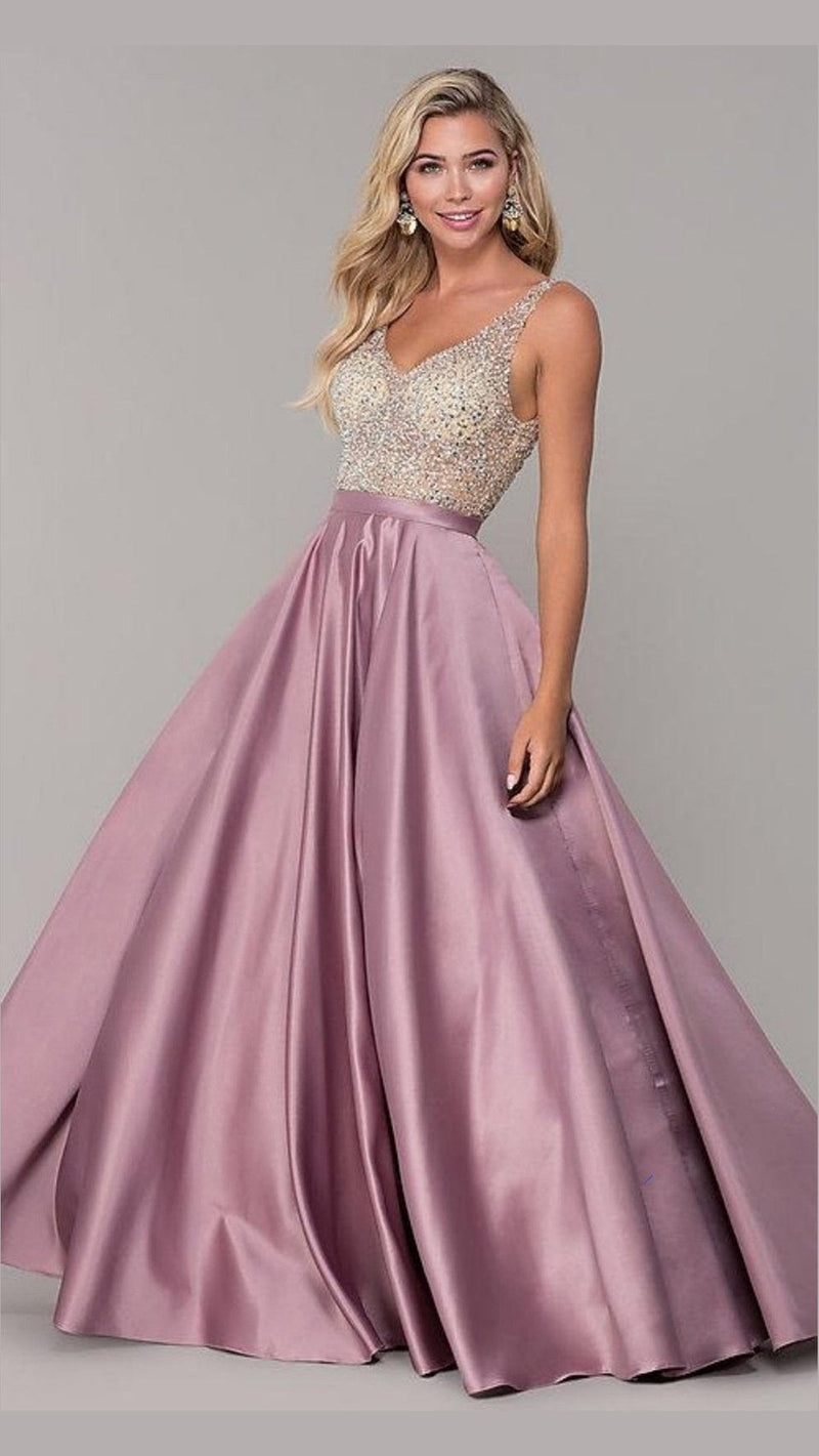 Vestidos Bonitos Vestidos De Graduacion Palo De Rosa Fiesta Largo