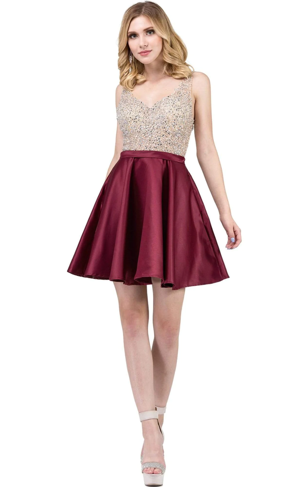 VESTIDO CORTO C3092 BURDEO