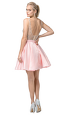 VESTIDO CORTO C3092 ROSADO