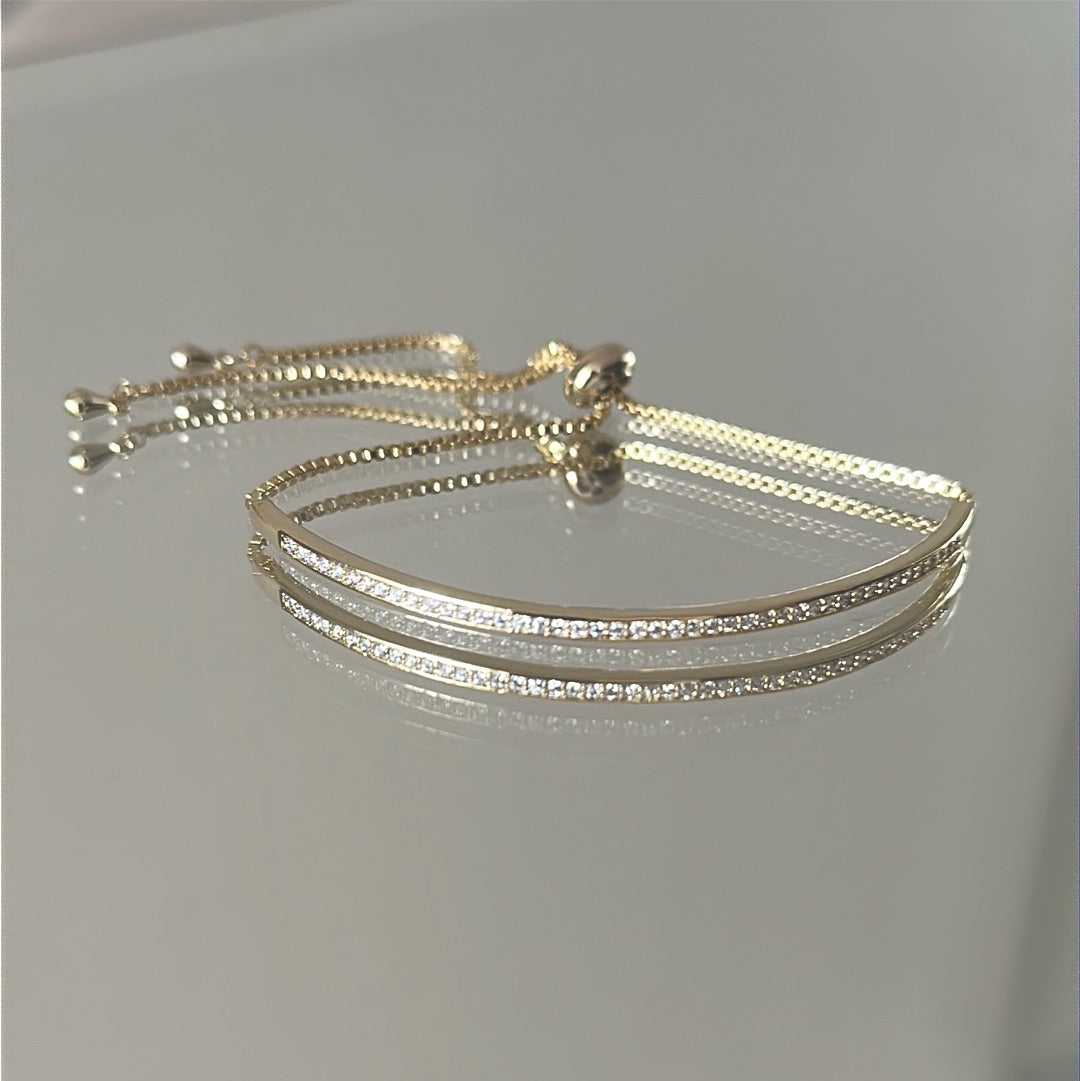 PULSERA AJUSTABLE ORIZON DORADA