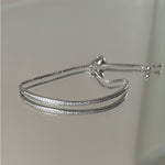 PULSERA AJUSTABLE ORIZON PLATEADA