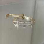 PULSERA AJUSTABLE H DORADA